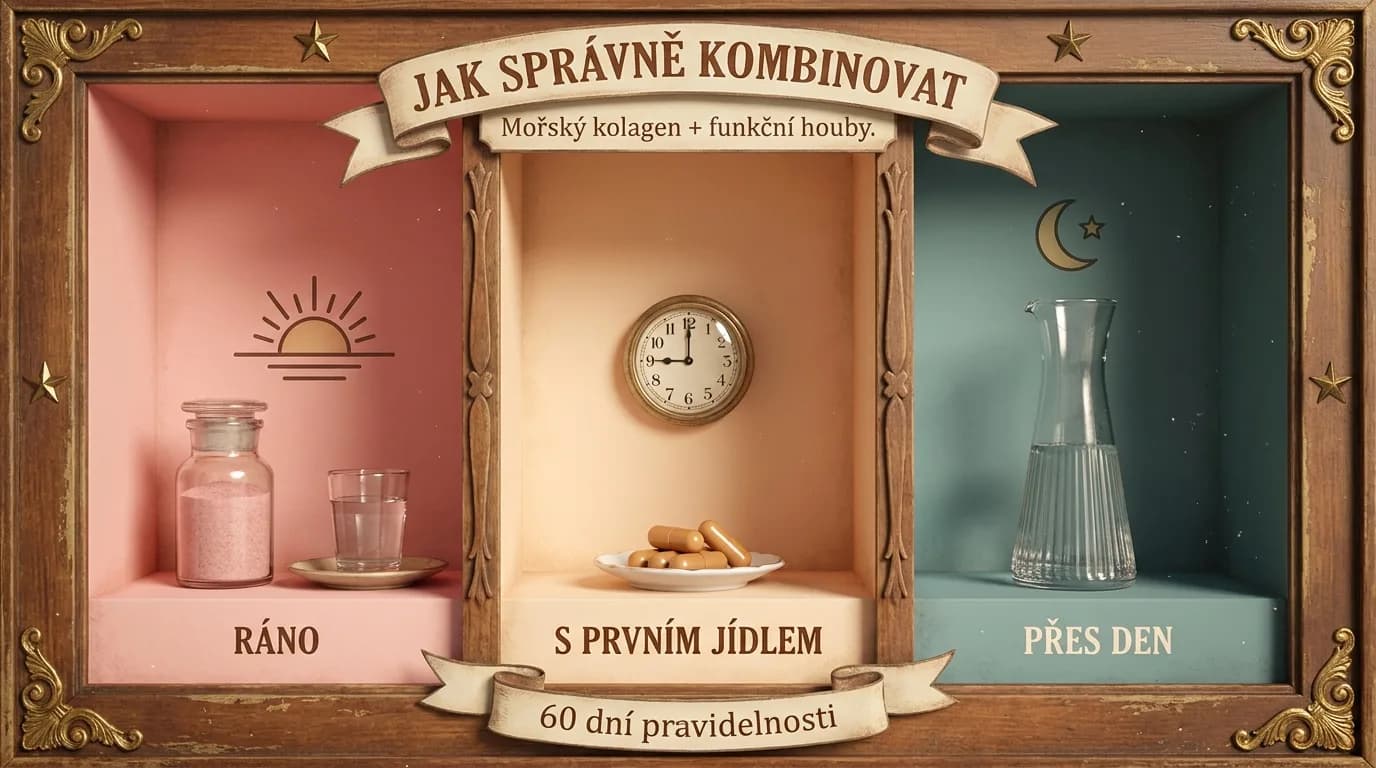Jak správně kombinovat mořský kolagen s funkčními houbami