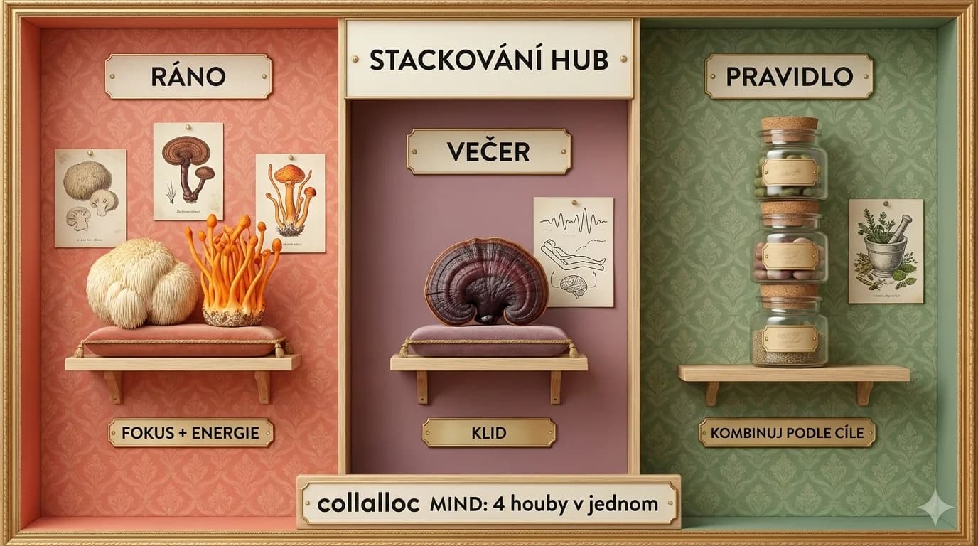 Lze kombinovat různé funkční houby? Průvodce stackováním