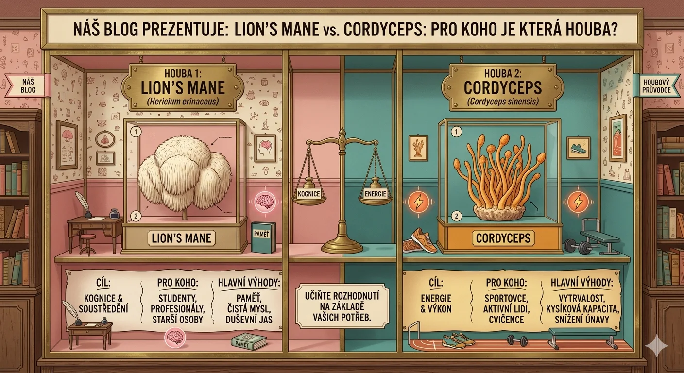 Lion's Mane vs. Cordyceps: Dla kogo który grzyb?