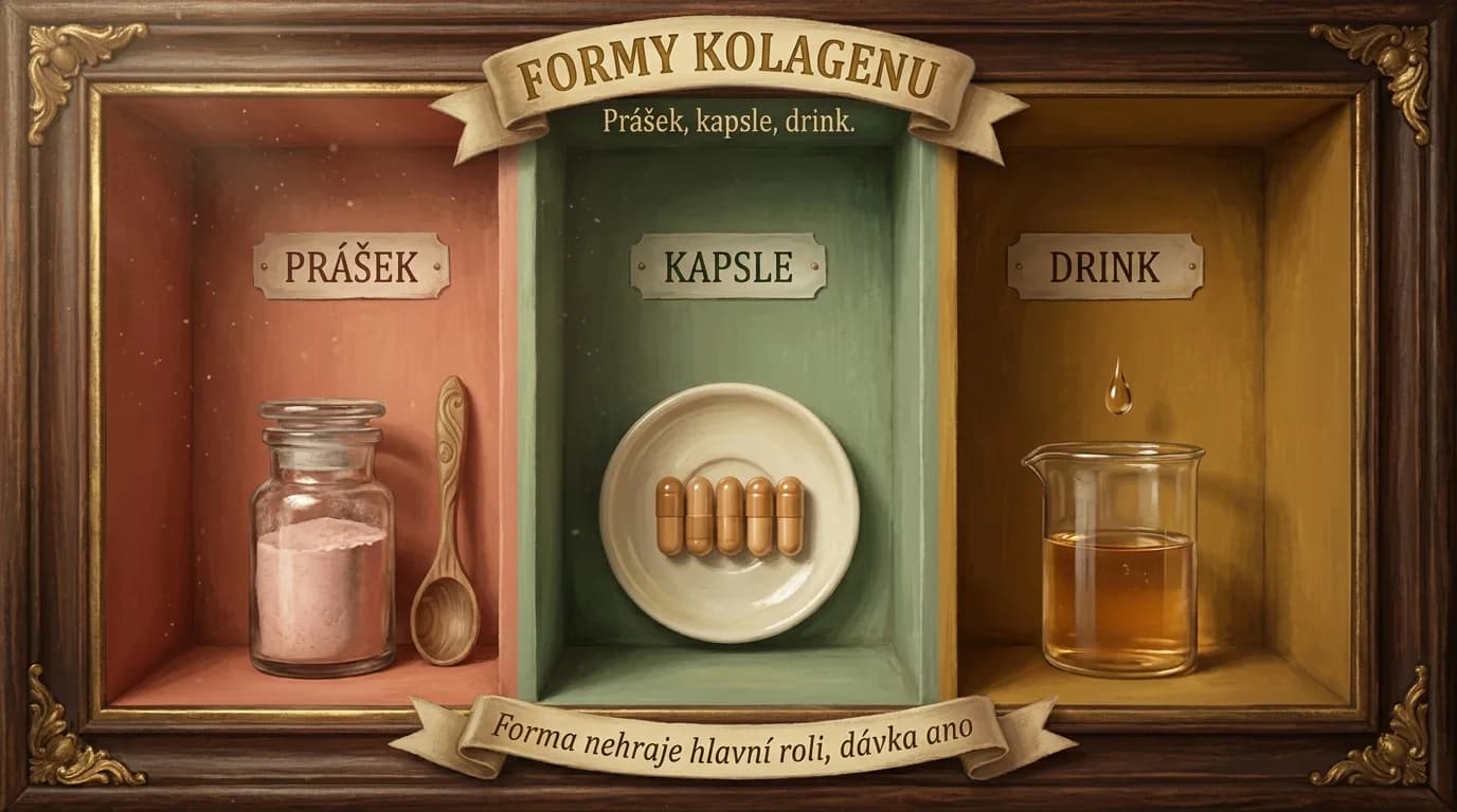 Formy kolagénu: prášok, kapsule, drink. Čo funguje lepšie?